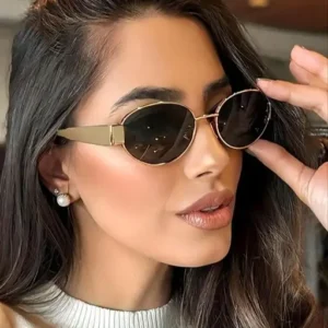 BLACK RAVEN Vintage Oval Metal Sunglasses