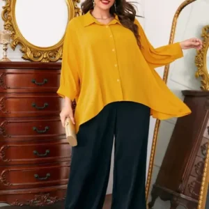 Shirt style dress top