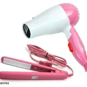 Compatible Hair Straightener and 1000 watts Hair Dryer