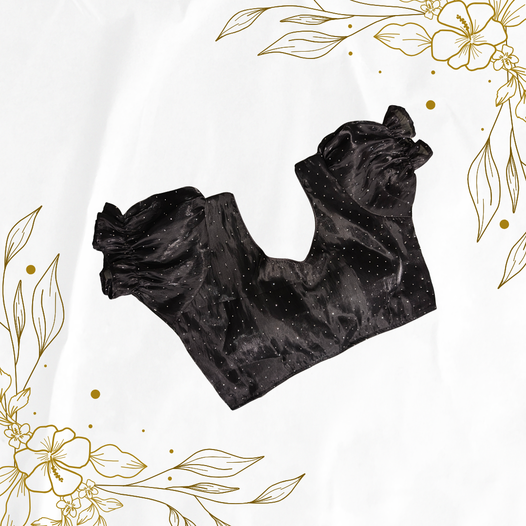 Designer Blouse for Women – Ready-to-Wear Partywear Saree Blouse with Dori and Padded Finish - Image 2