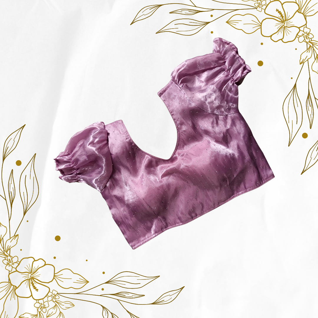 Designer Blouse for Women – Ready-to-Wear Partywear Saree Blouse with Dori and Padded Finish - Image 5