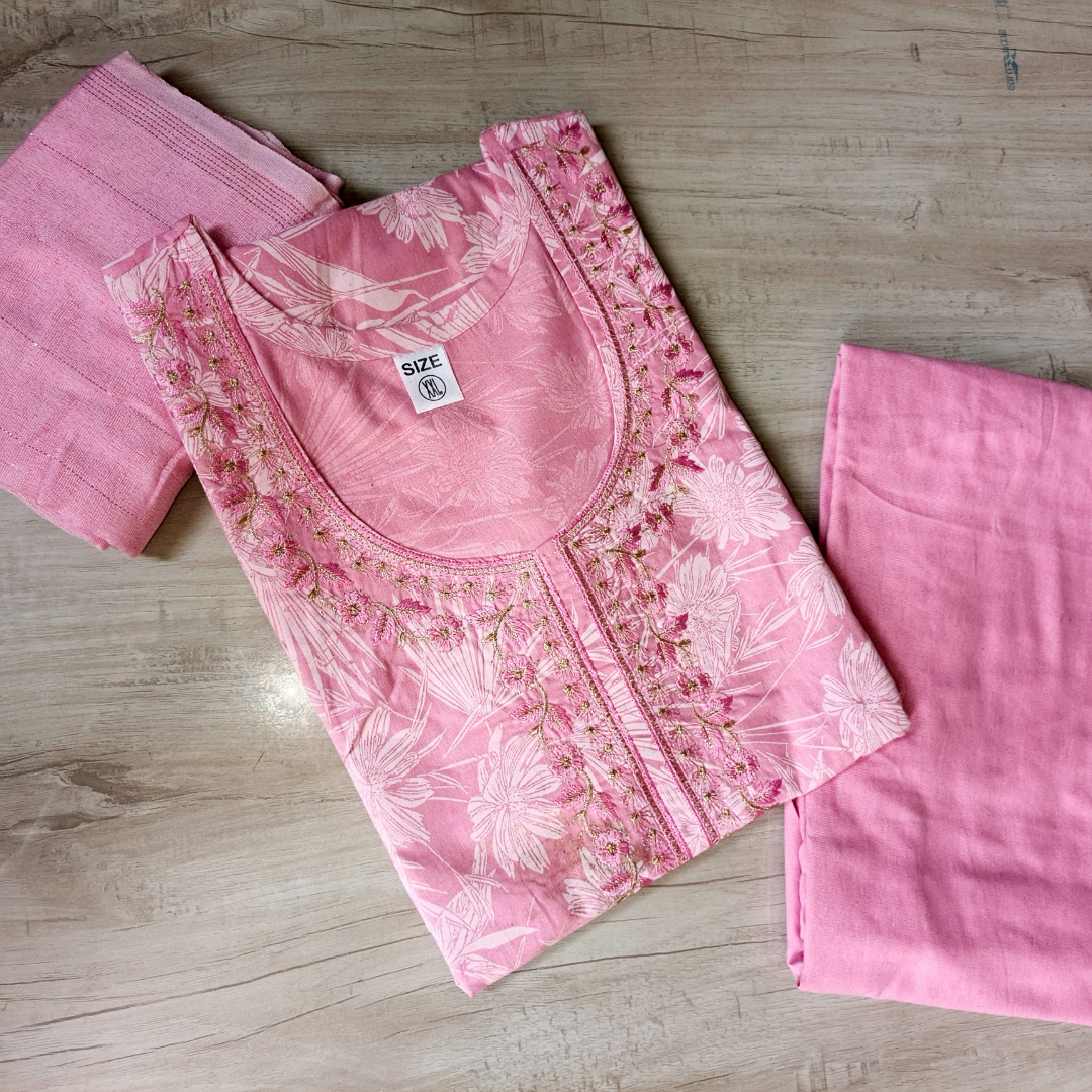 Printed Straight Kurta Set for Women with Dupatta – Festive & Elegant Ethnic Wear - Image 4