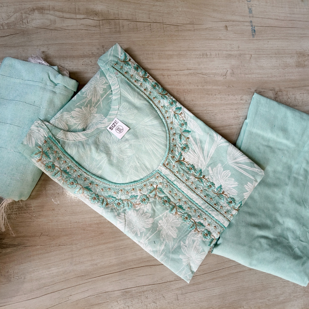 Printed Straight Kurta Set for Women with Dupatta – Festive & Elegant Ethnic Wear - Image 2