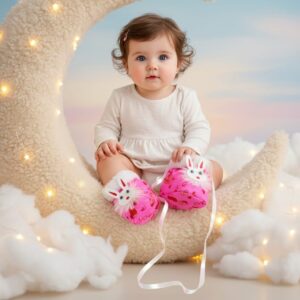 Cute Baby Winter Booties – Bunny Design (Soft & Warm)