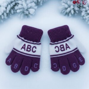 Kids Winter Alphabet Learning Gloves