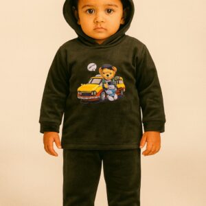 Kids Premium Velvet Winter Hoodie & Pajama Set