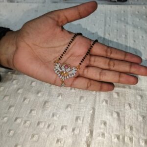 Elegant Modern Black Beads Mangalsutra for Women