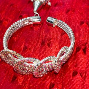 Glimmer Touch Rhinestone Bangle